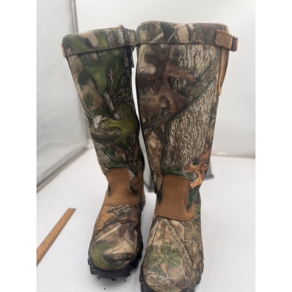 Rocky Snake Boots Men's US 11W Waterproof Realtree Camo Hunting Knee High Zip